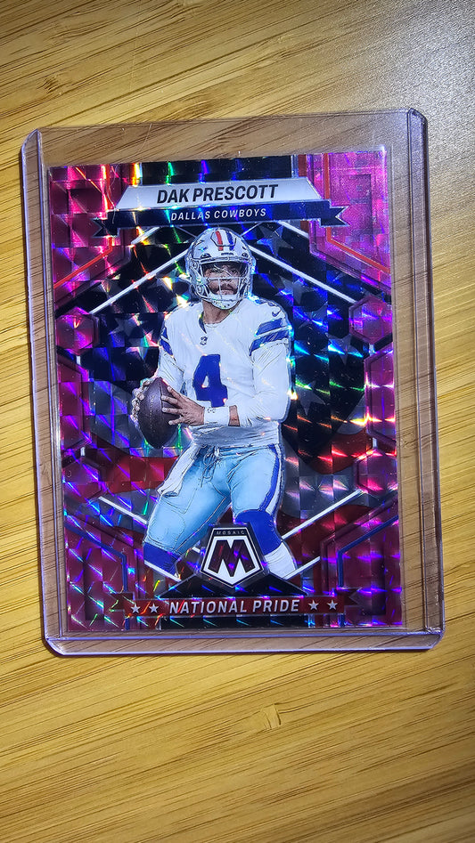 2023 NFL Panini Mosiac Dak Prescott - Pink Camo National Pride - Dallas Cowboys
