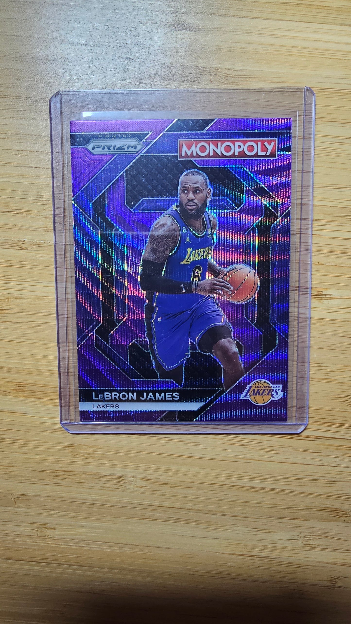 2023 Panini Prism Monopoly Basketball Lebron James - Purple Alt Prizm- ( Lakers )