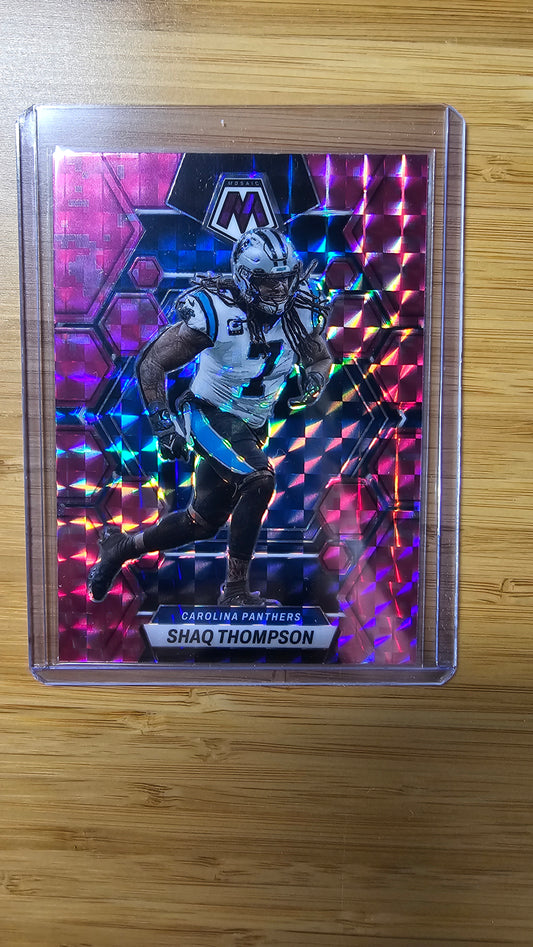 2023 NFL Panini Mosiac Shaq Thompson - Mosiac Pink - Carolina Panthers