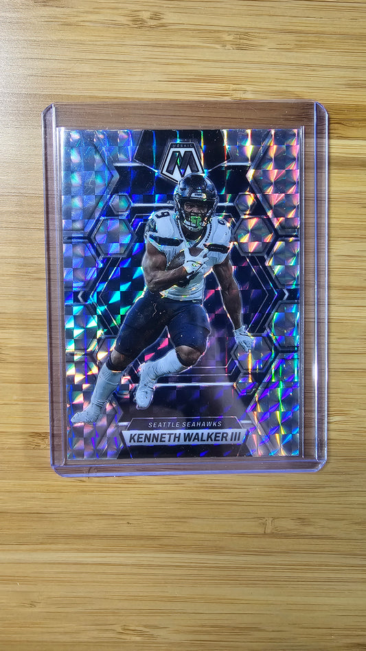 2023 NFL Panini Mosiac Kenneth Walker III - Mosiac Silver - Seattle Seahawks