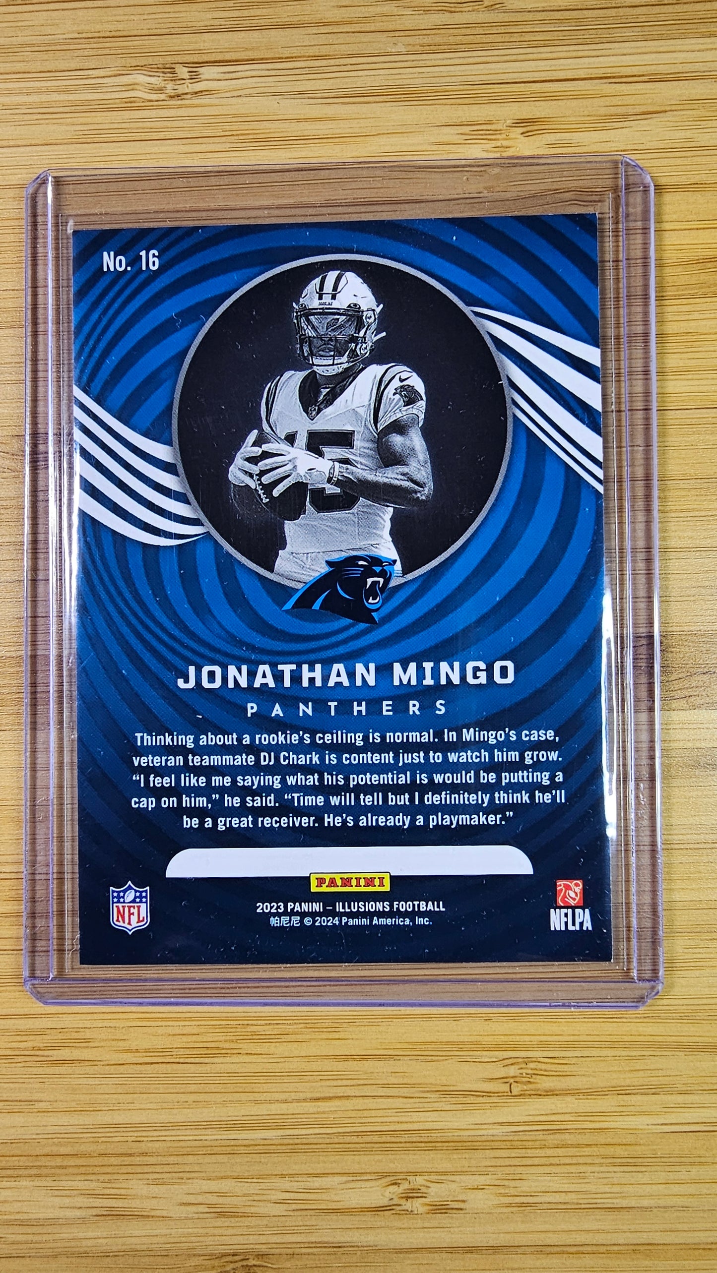 2023 Panini Illusions Football Johnathan Mingo - Dots Base RC - Detroit Lions