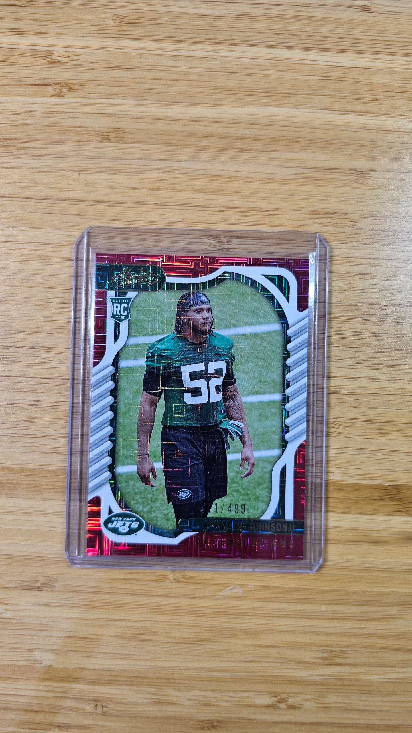 2023 NFL Absolute Football Jermain Johnson - Red Spectrum #411/499 - New York Jets