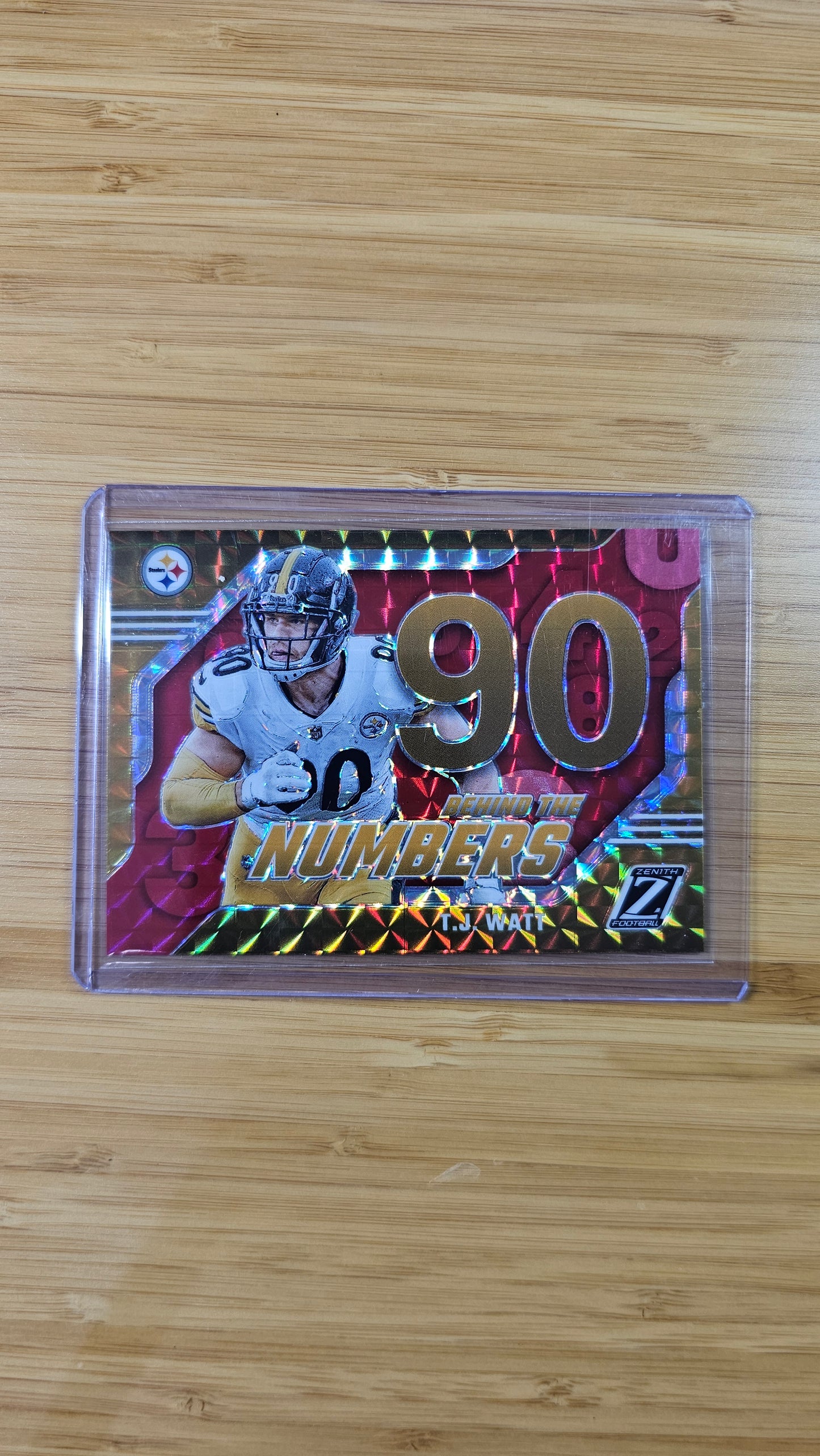 2023 Panini Zenith football TJ Watt - Behind the Numbers - Pittsburgh Steelers
