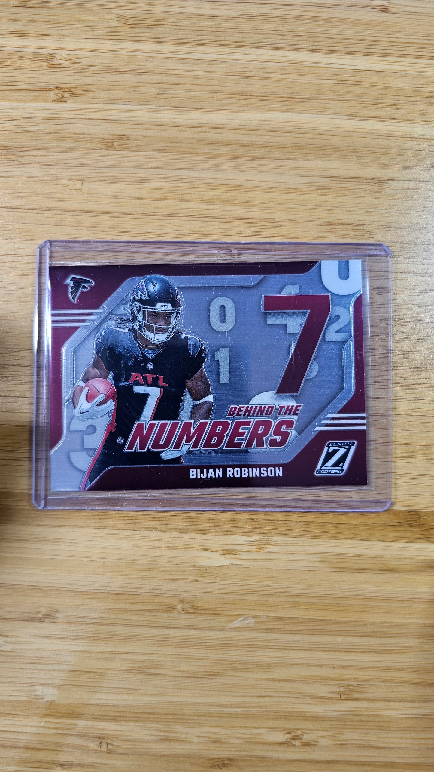 2023 Panini Zenith Football - Bijan Robinson - Behind the Numbers RC- Atlanta Falcons