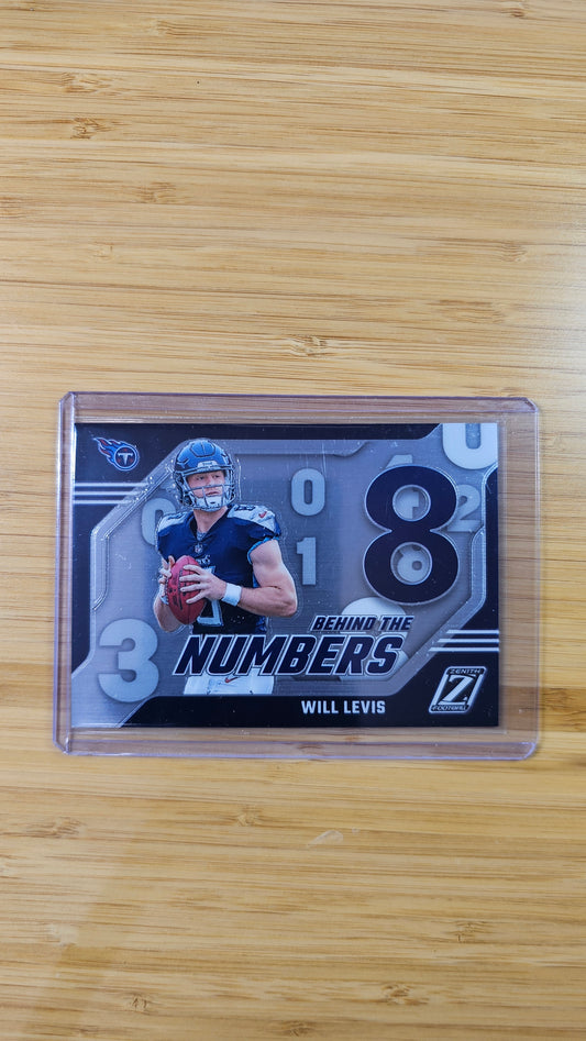 2023 Panini Zenith Football Will Levis - Behind the Numbers RC- Tennessee Titans