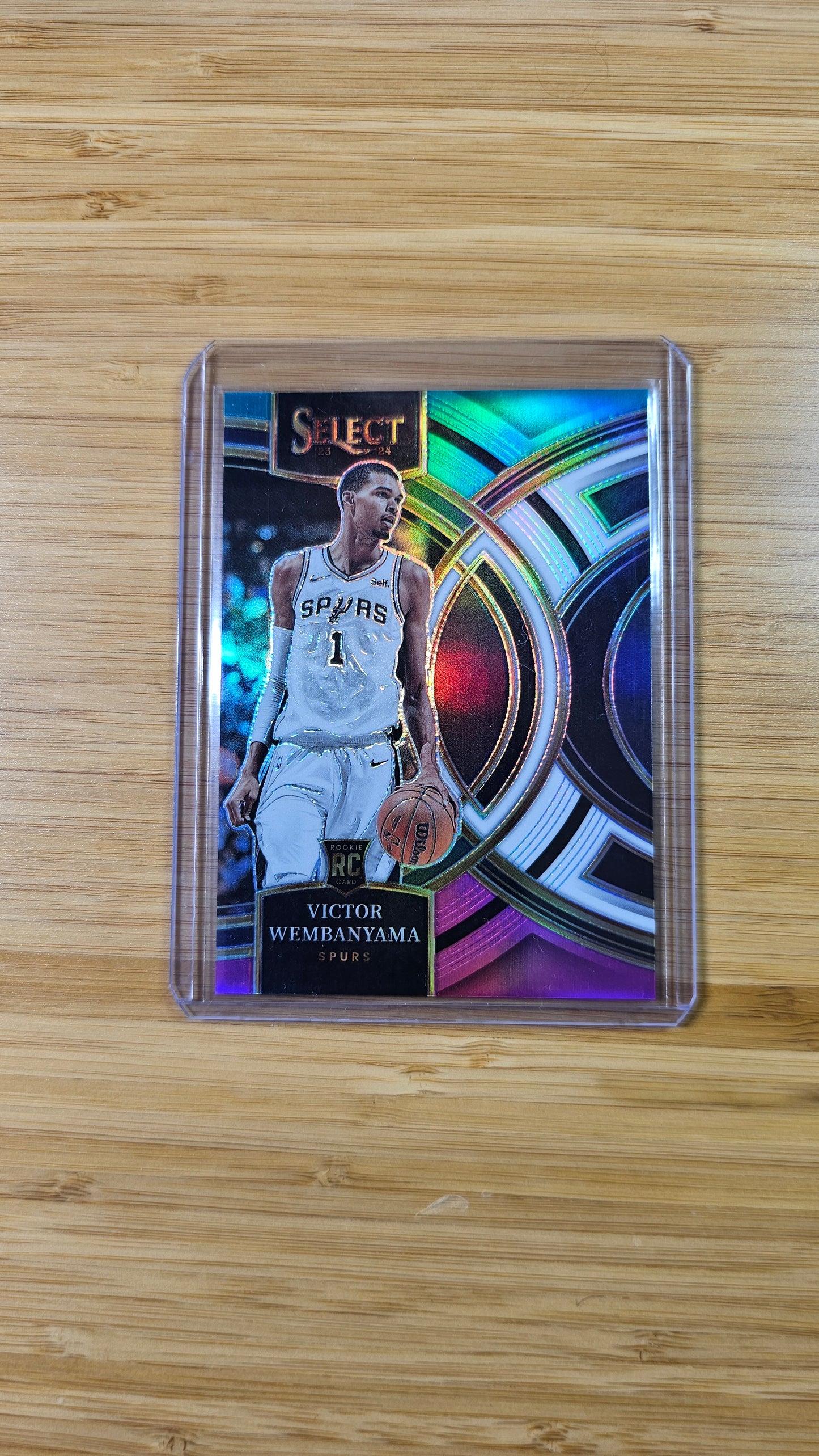 2023 NBA Select Victor Wembanyama - Teal/White/Pink Prizm Numbered # 26/49 -( San Antonio Spurs )