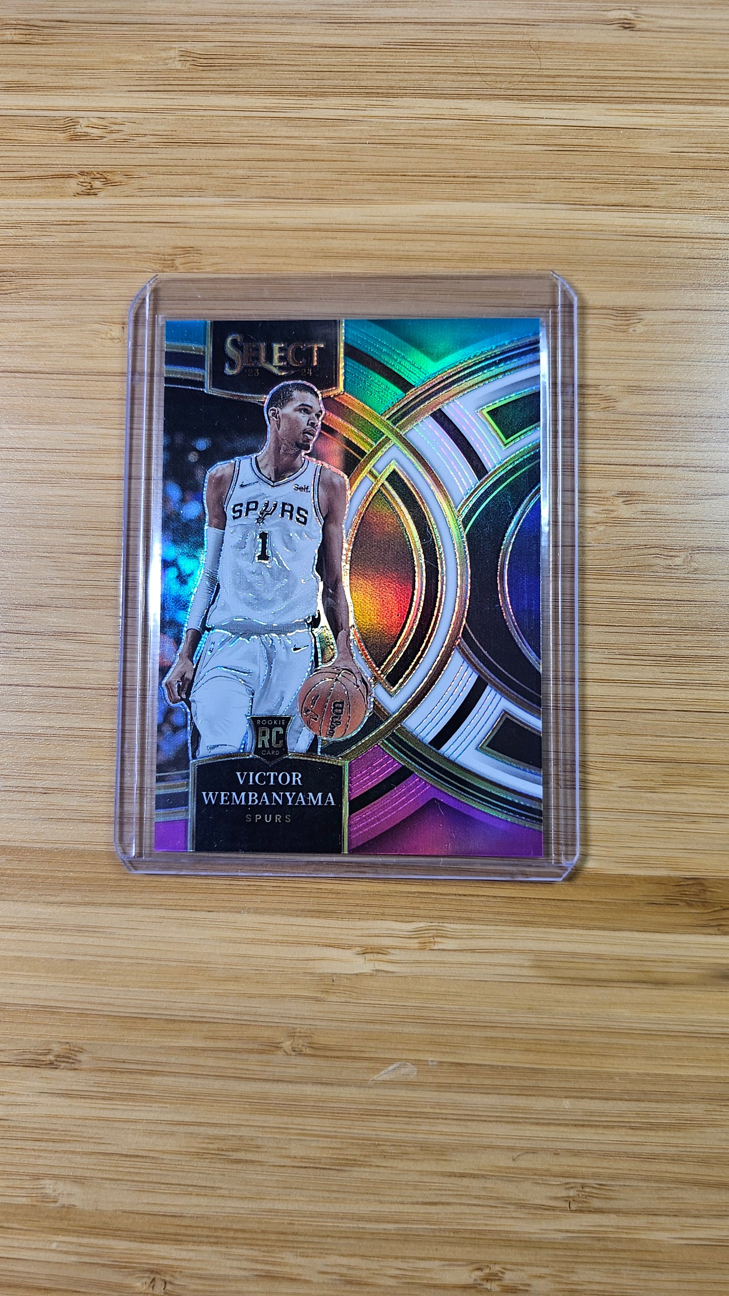 2023 NBA Select Victor Wembanyama - Teal/White/Pink Prizm Numbered # 26/49 -( San Antonio Spurs )