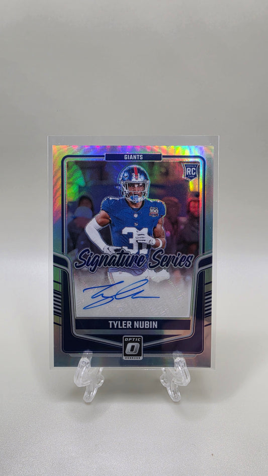 2024 Panini Donruss Tyler Nubin Signature Series Rookie Auto Card #SSH-TNN