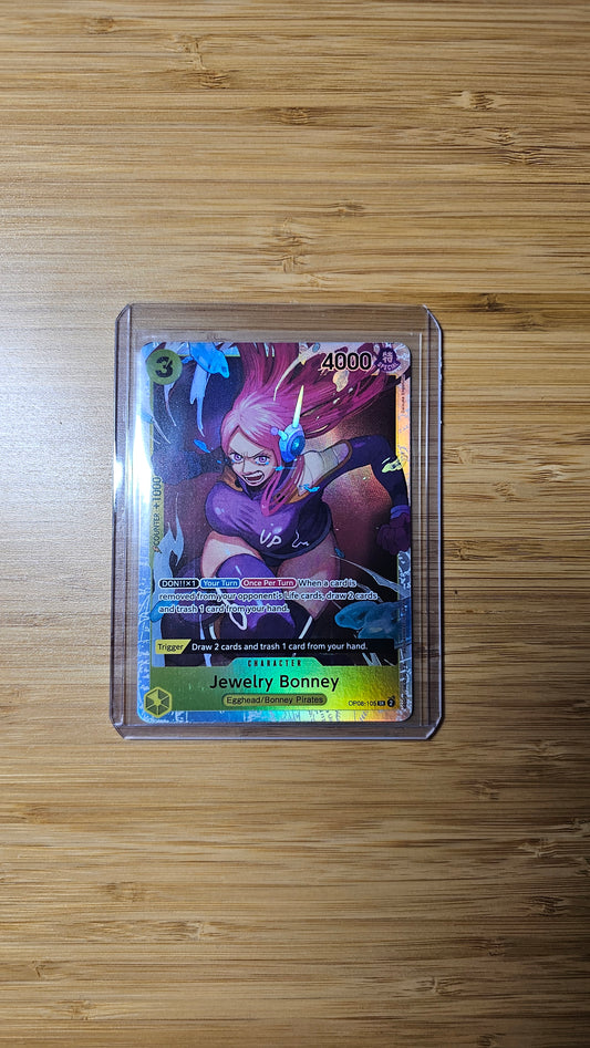 Jewelry Bonney OP08-105 SR One Piece TCG (Two Legends set) English