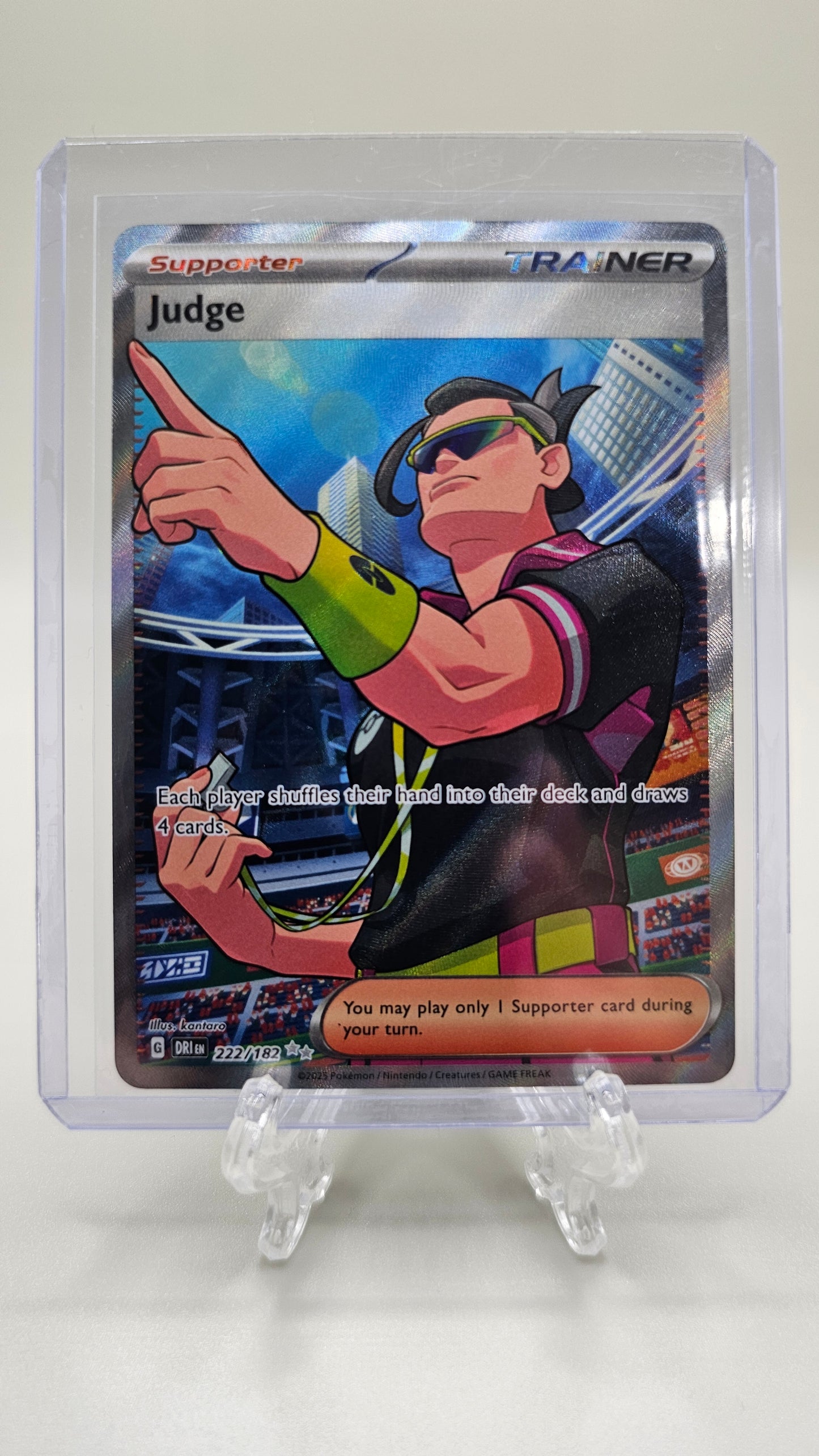 Judge – 222/182 – SV10: Destined Rivals (Holo) Ultra Rare