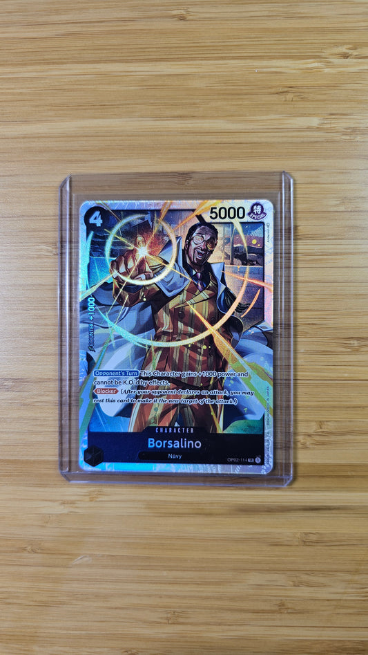 Borsalino OP02-114 SR One Piece TCG (Paramount War set) English