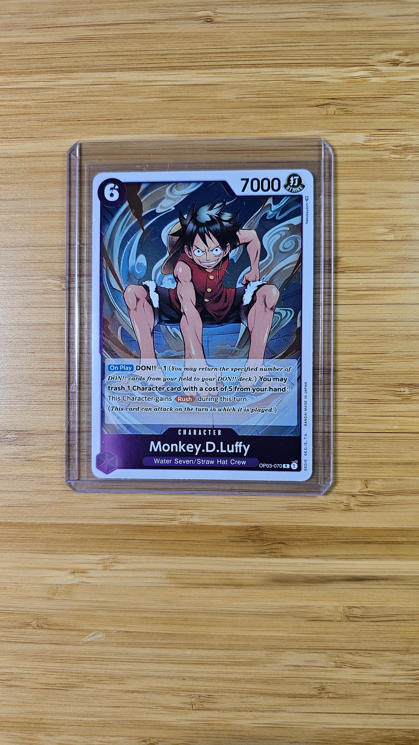 Monkey.D.Luffy OP03-070 R One Piece TCG (Pillars of Strength set) English