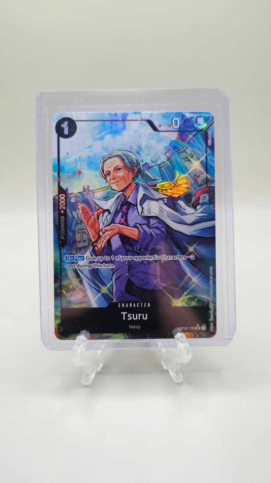 Tsuru OP02-106 UC Alt Art One Piece TCG (Paramount War Set) English
