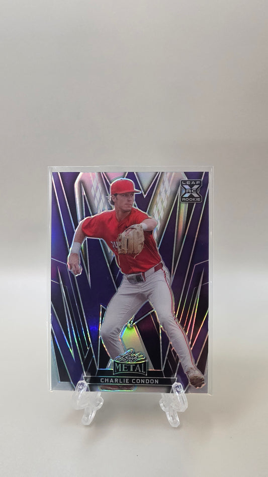 2024 Leaf Metal Charlie Condon Prismatic Purple RC /10 #89
