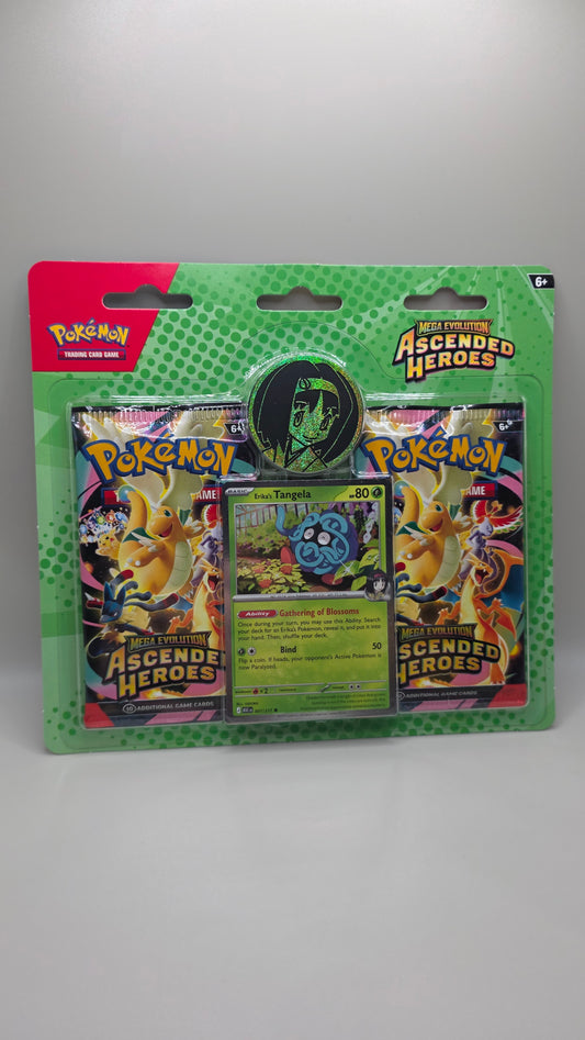 Pokémon TCG Ascended Heroes Erika's Tangela 2pk Blister Mega Evolution