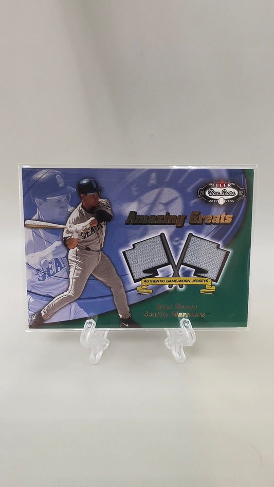 2002 Fleer Skybox Bret Boone Dual Relic Amazing Greats