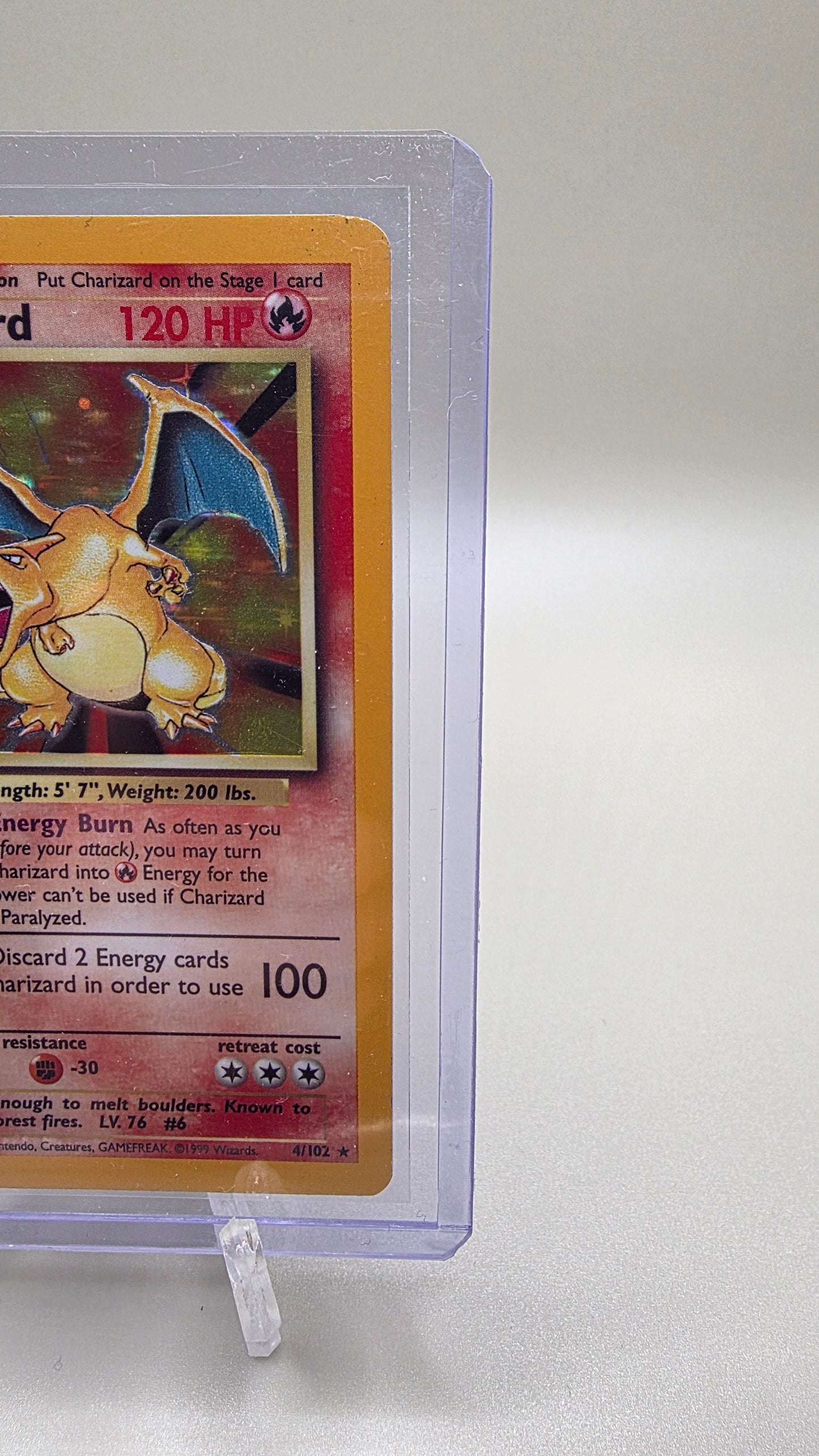 Charizard 4/102 Base Set 1999 Holo Rare Unlimited
