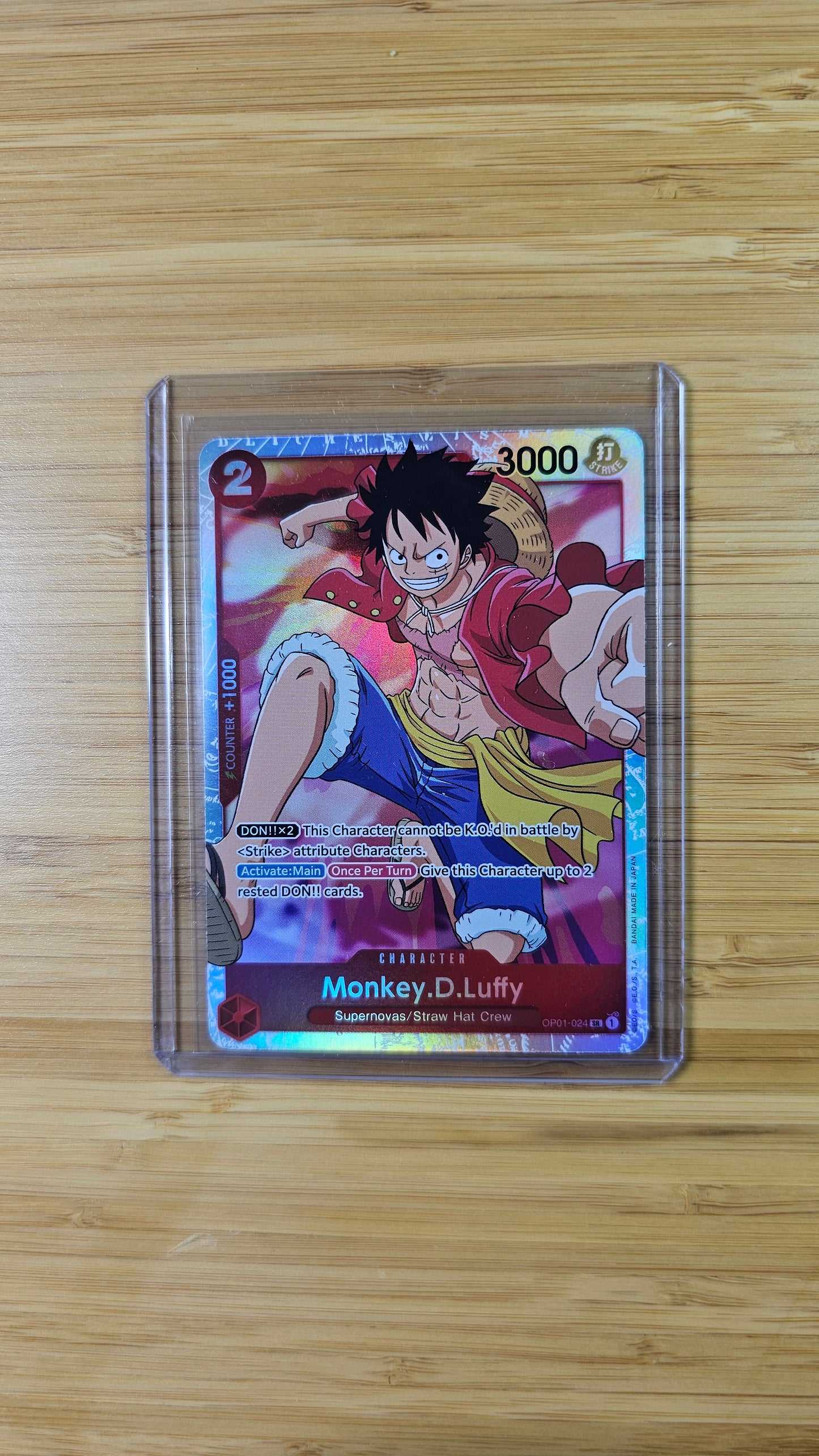 Monkey.D.Luffy OP01-024 SR One Piece TCG (Romance Dawn set) English