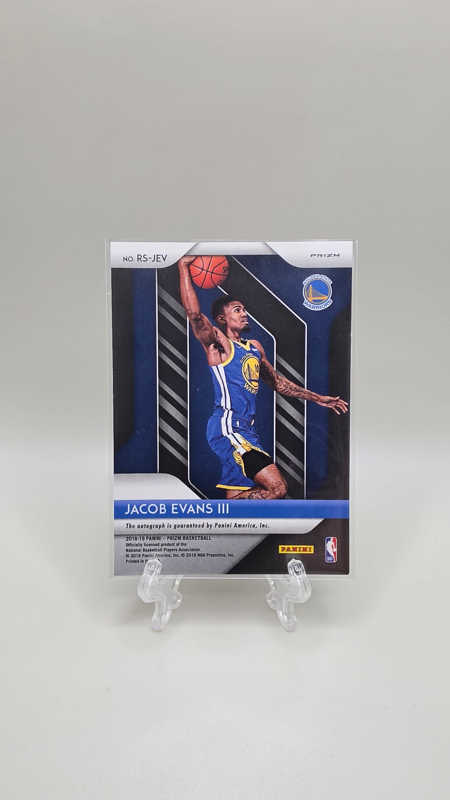2018-19 Panini Prizm Jacob Evans III Auto Card # RS-JEV