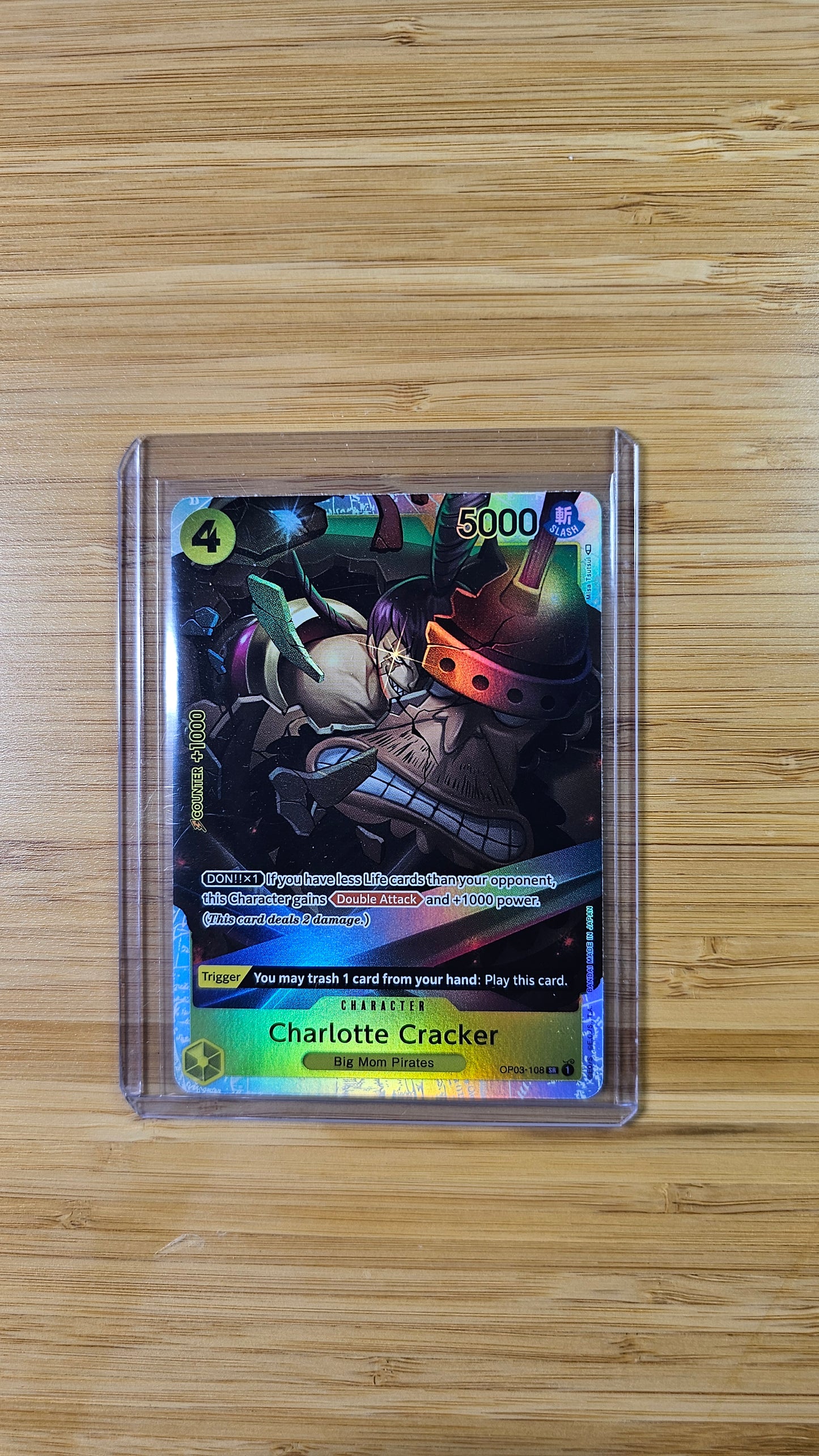 Charlotte Cracker OP03-108 R One Piece TCG (Pillars of Strength set) English