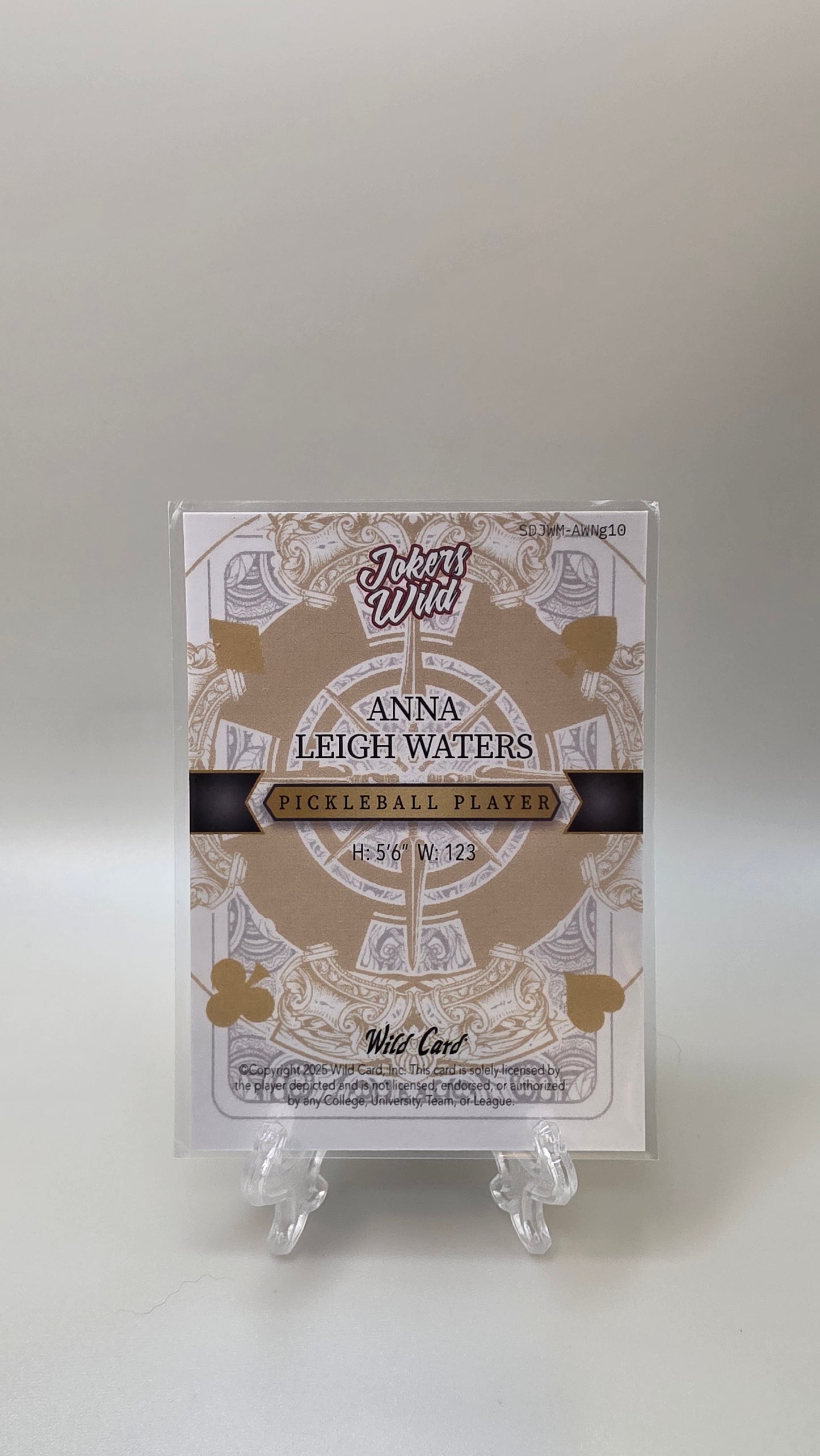 Wild Card 2025 Jokers Wild Anna Leigh Waters 1/1 #SDJWM-AWNG10
