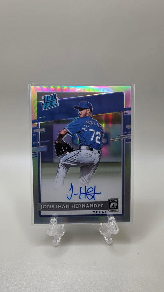 2020 Panini Prizm Rated Rookie Jonathan Hernandez Auto Card #RRS-JH