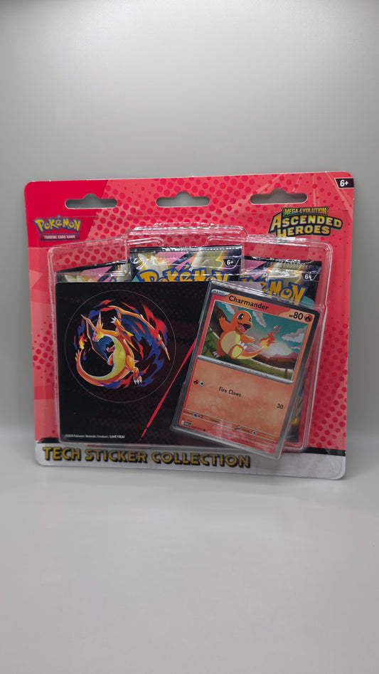 Pokémon TCG Ascended Heroes Charmander Tech Sticker Collection