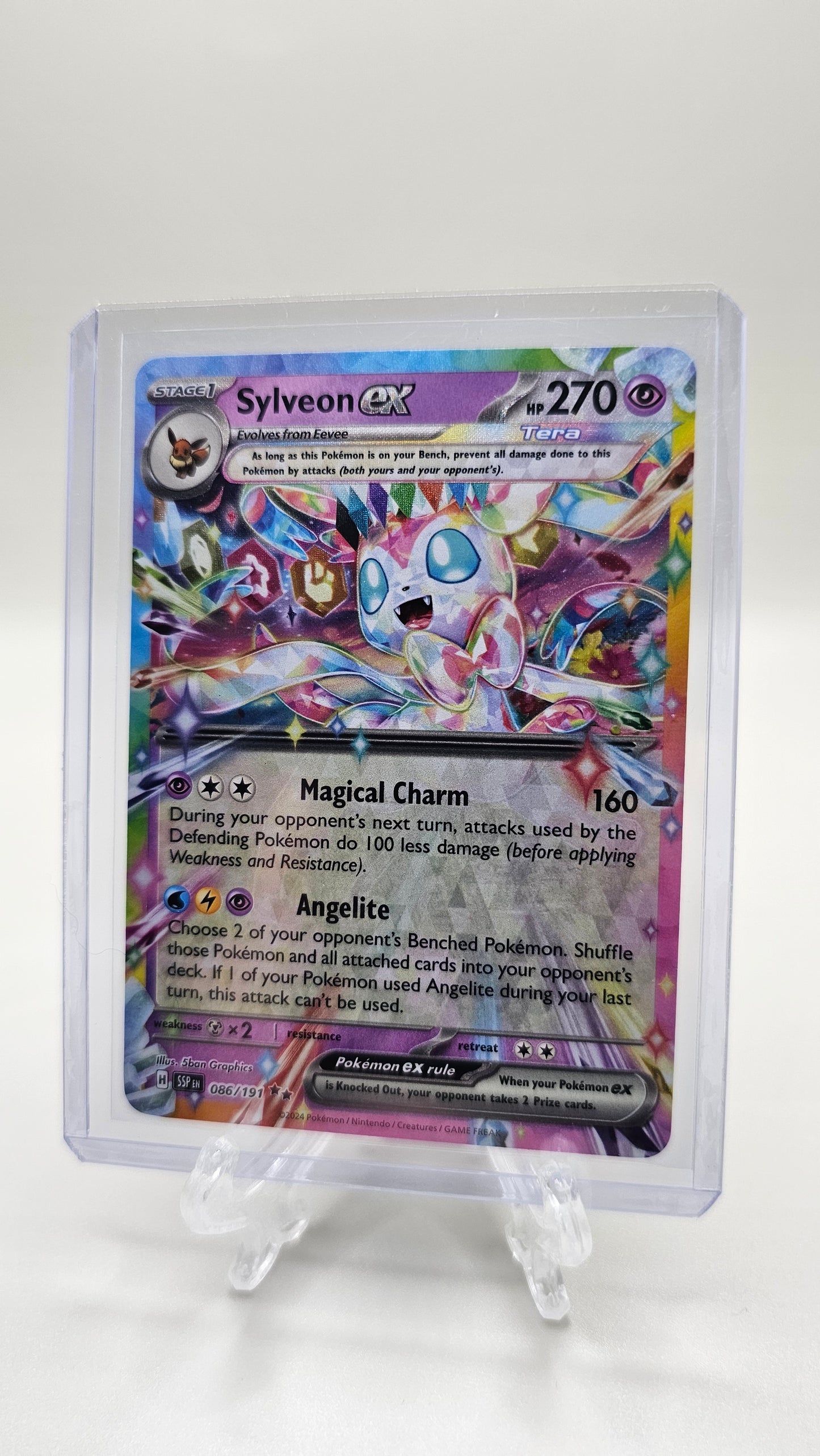 Sylveon ex – 086/191 – SV08: Surging Sparks (Double Rare Holo)