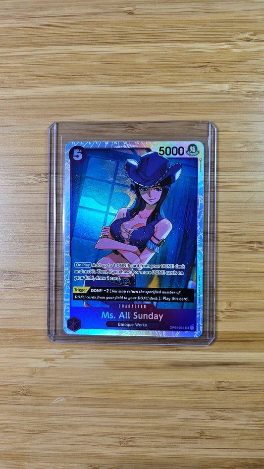 Ms. All Sunday OP04-064 SR One Piece TCG (Kingdoms of Intrigue set) English