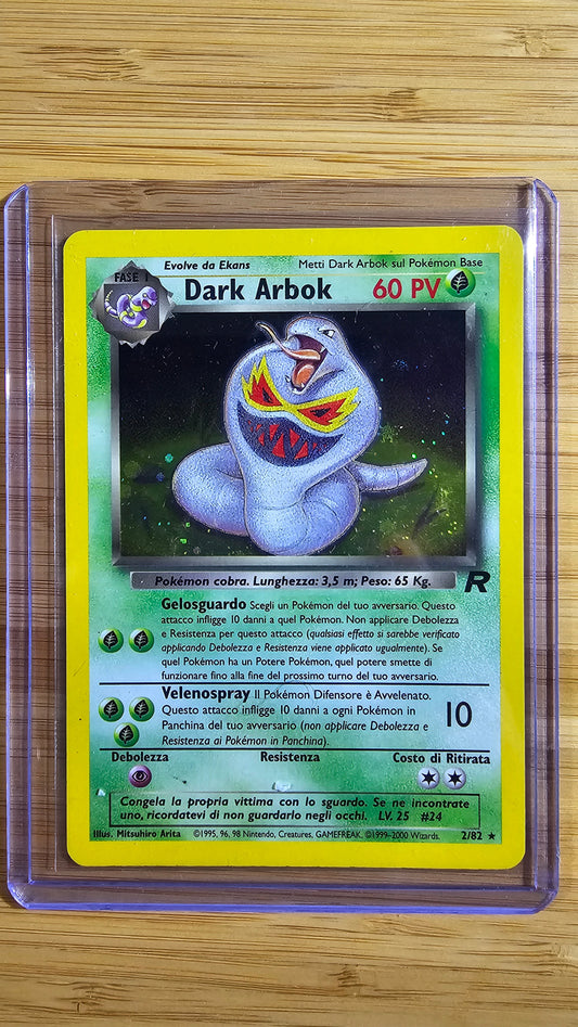 Dark Arbok – 2/82 – Team Rocket (Holo Rare Vintage WOTC Pokémon Card)