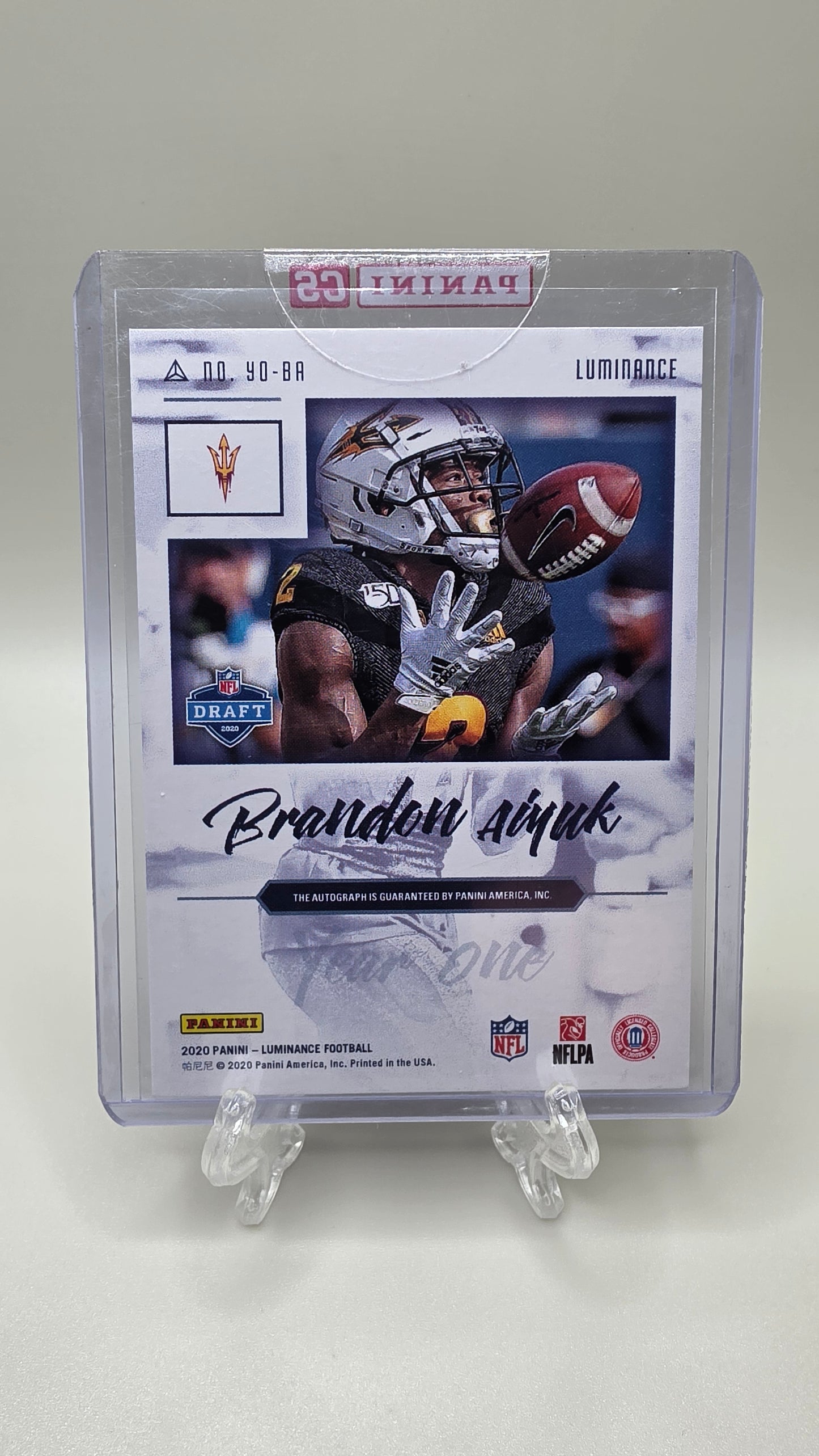 2020 Panini Luminance Brandon Aiyuk Auto Card #YO-BA
