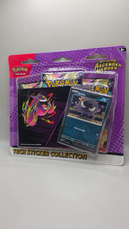 Pokémon TCG Ascended Heroes Gastly Tech Sticker Collection