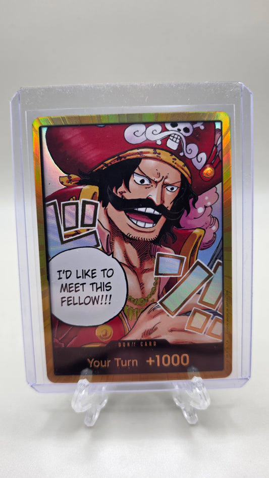Gold DON!! Gol D.Roger OP13 One Piece TCG (Carrying on his WIll Set ) English