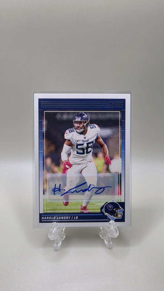 2021 Panini Score Harold Landry Auto Card # 273