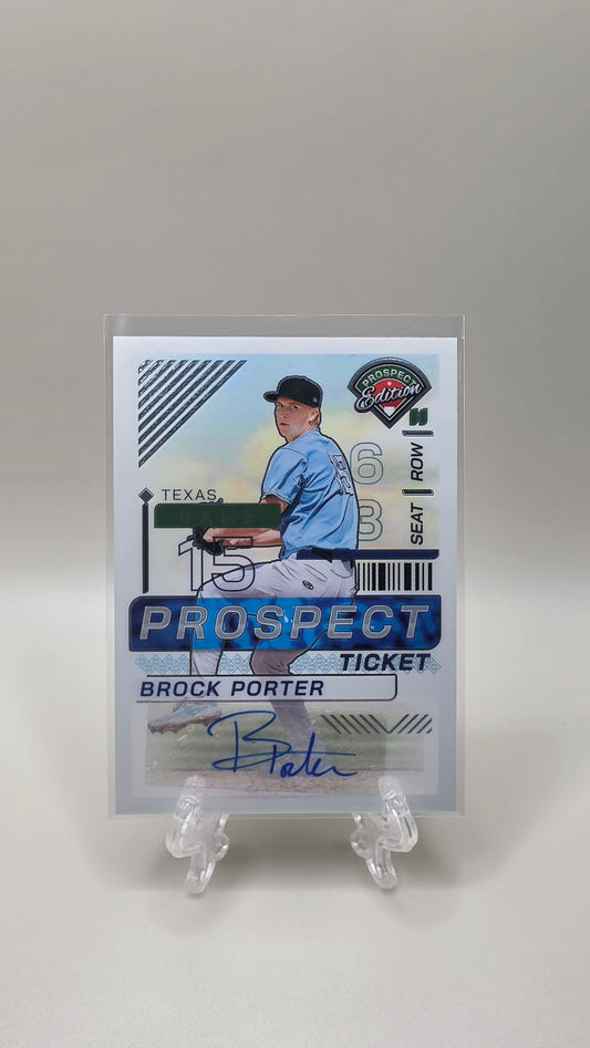 2024 Panini Prospect Edition Brock Porter Auto Card # 122