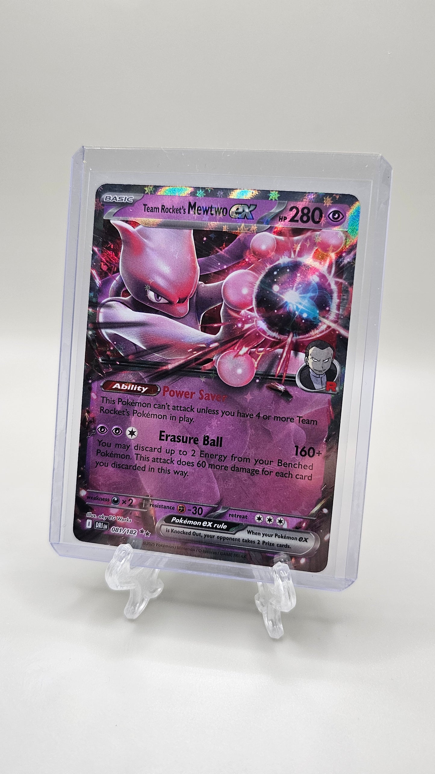 Team Rocket’s Mewtwo ex – 081/182 – SV10: Destined Rivals (Double Rare Holo)