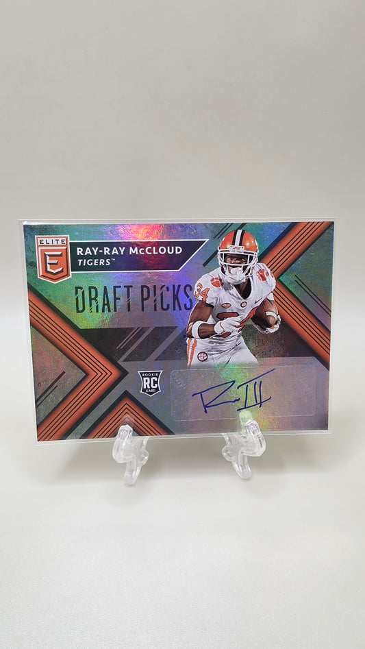 2018 Panini Elite Draft Picks Autographs Ray-Ray McCloud Card # 258