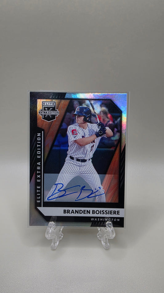 2021 Panini Elite Extra Edition Branden Boissiere Auto Card # 82