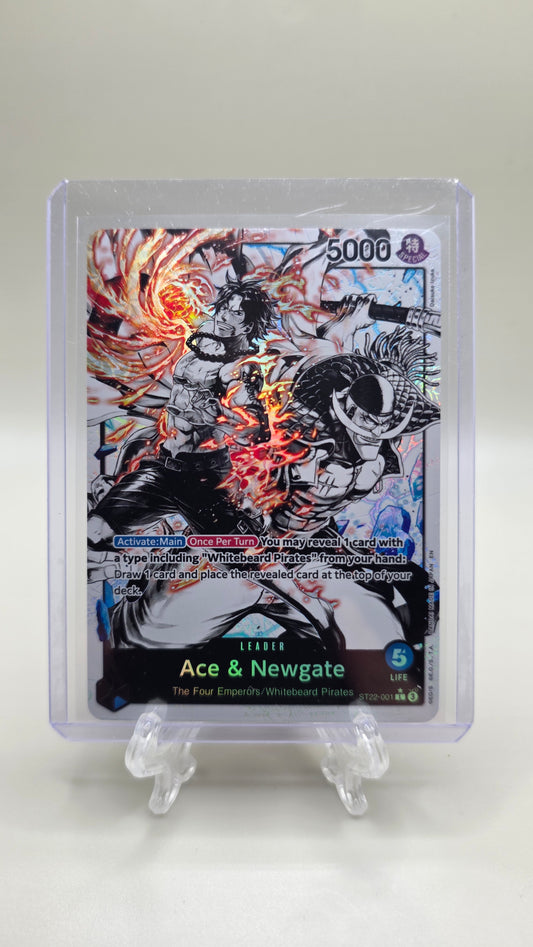 Ace & Newgate ST22-001 Lā Alt Art One Piece TCG (ST22 Starter Deck set) English