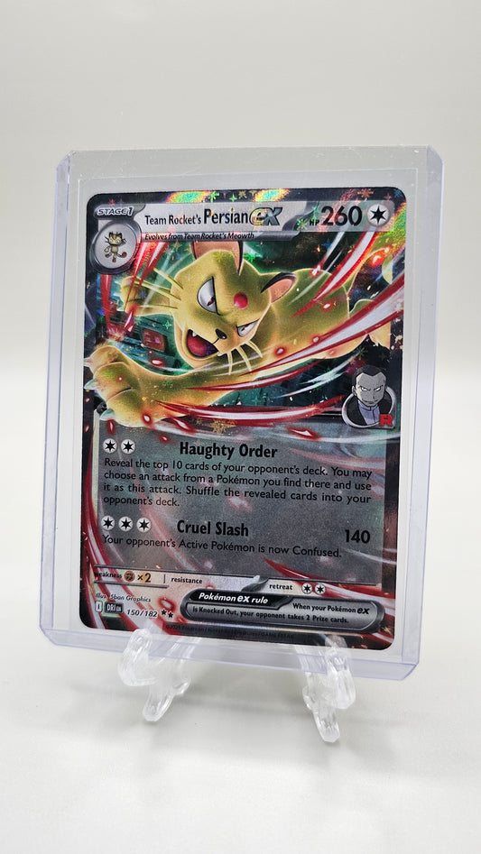 Team Rocket’s Persian ex – 150/182 – SV10: Destined Rivals (Double Rare Holo)