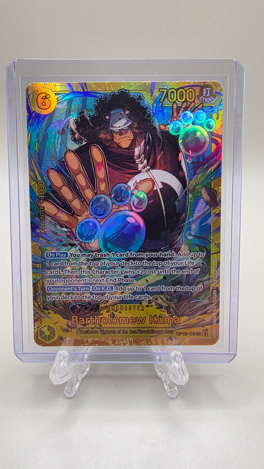 Bartholomew Kuma OP12-119 SEC One Piece TCG (Legacy of the Master set) English