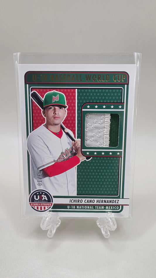 2023 Stars & Stripes Ichiro Cano Hernandez Relic Card /10 #U18-ICH