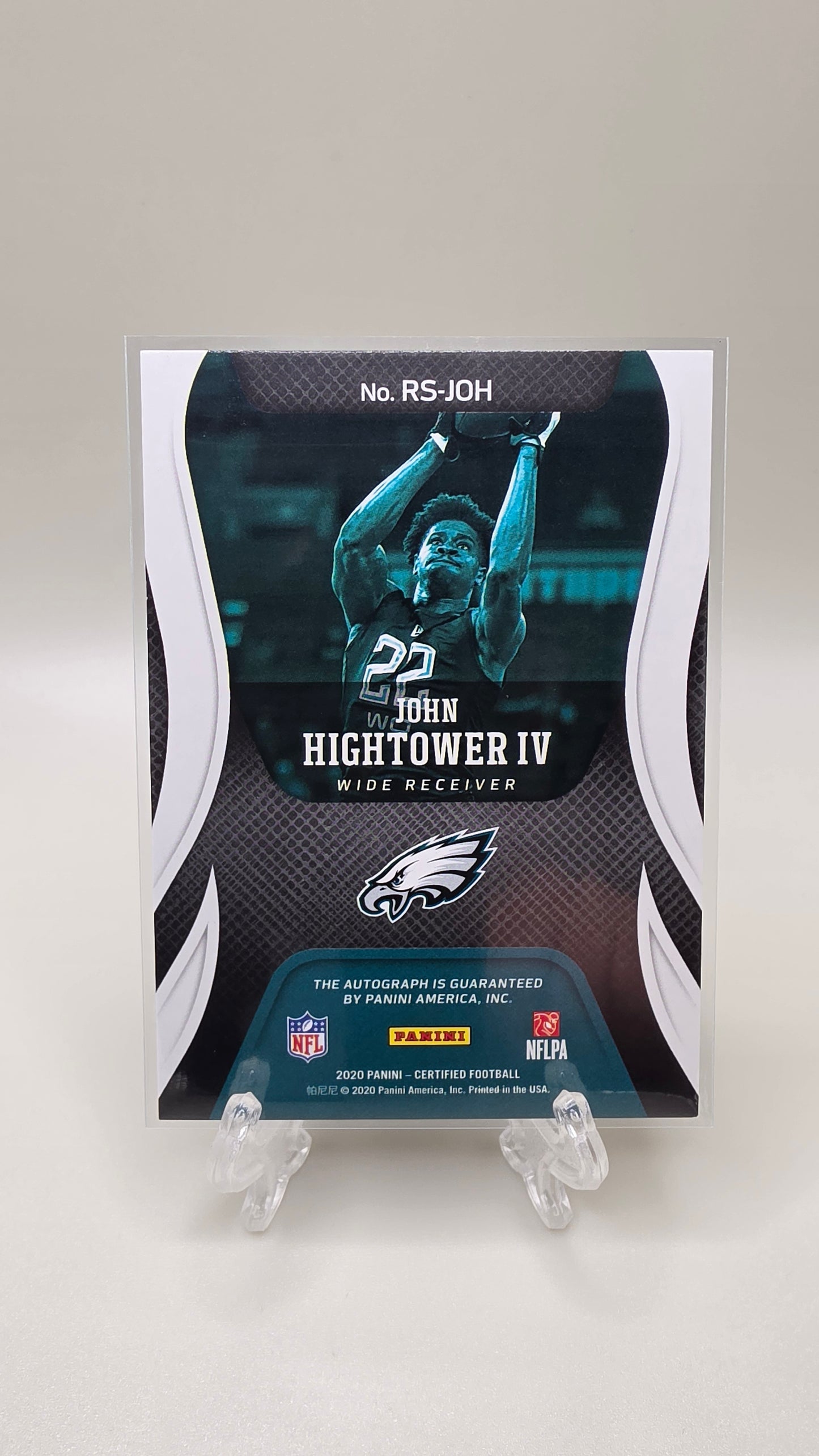 2020 Panini Certified John Hightower IV Rookie Signatures #/199 Card #RS-JOH