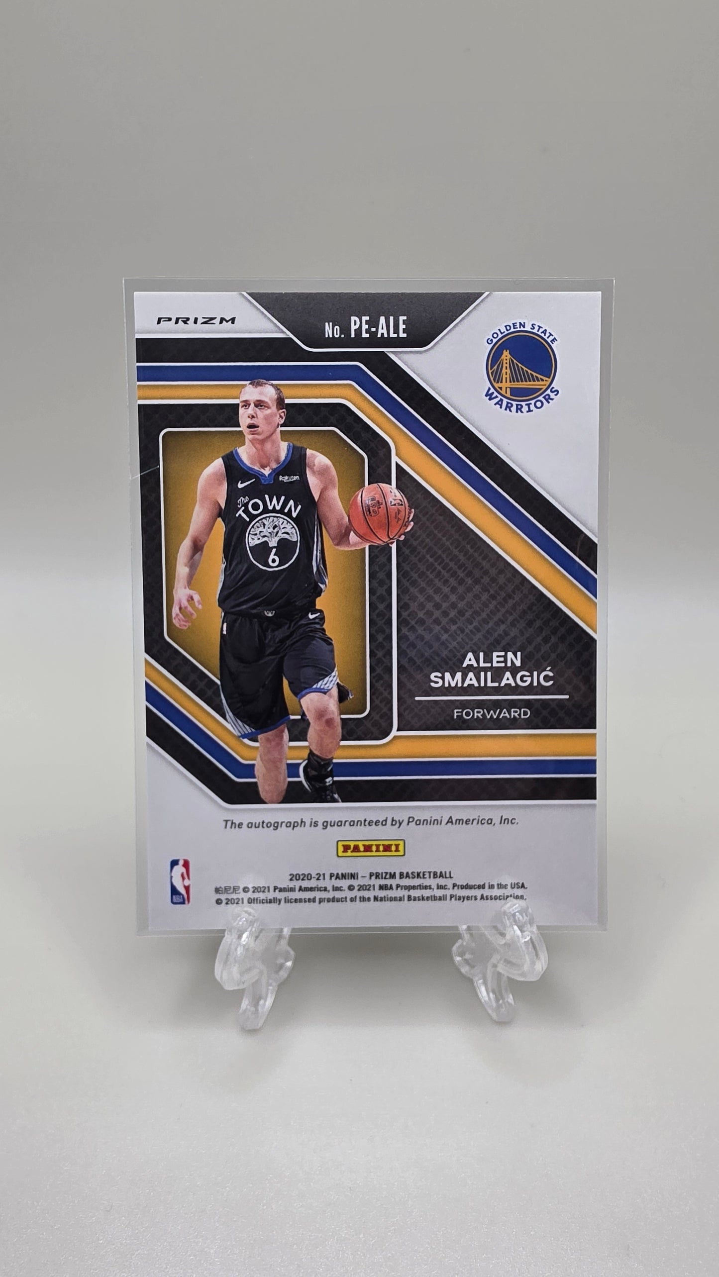 2020-21 Panini Prizm Penmanship Alen Smailagic Auto Card # PE-ALE