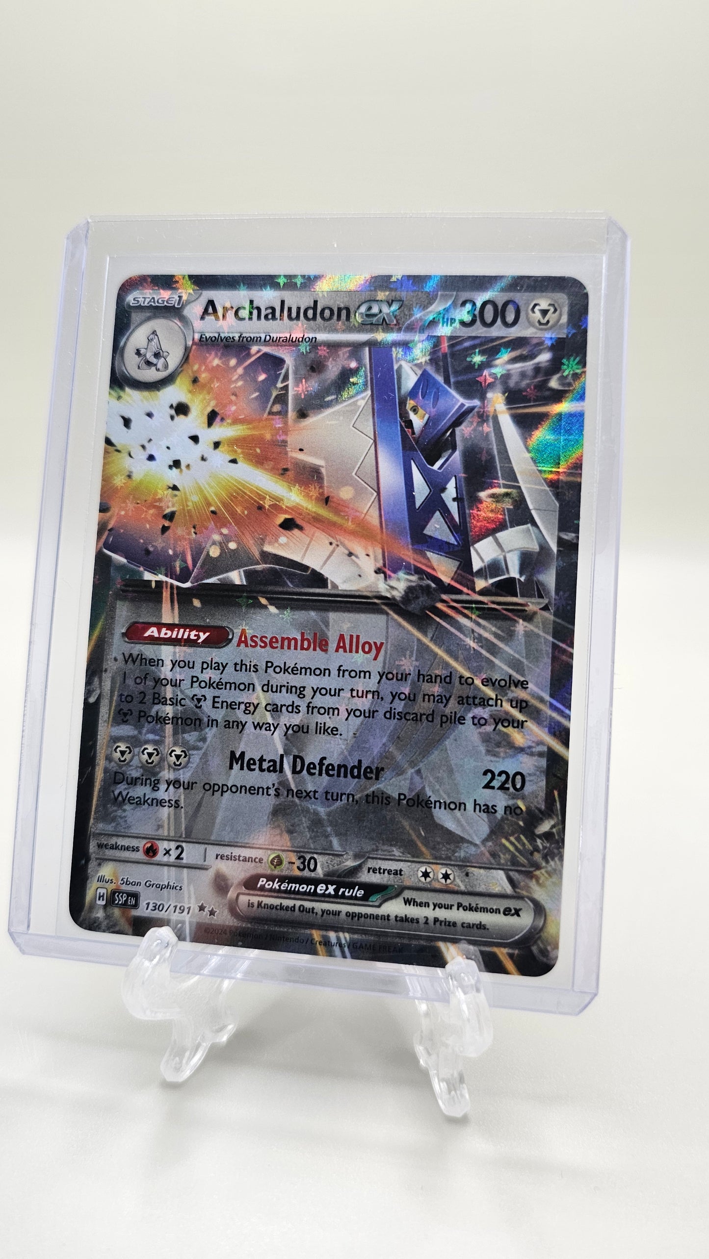 Archaludon ex – 130/191 – SV08: Surging Sparks (Double Rare Holo)