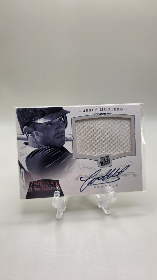 2012 National Treasures Jesus Montero Rookie Patch Auto #/99 Card #181