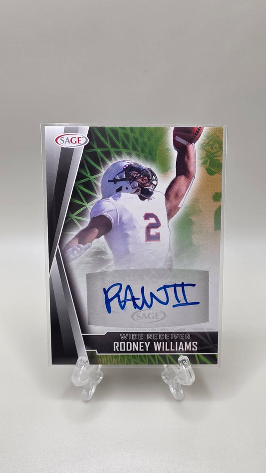 2022 Sage Football Rodney Williams Autograph #A‑RW