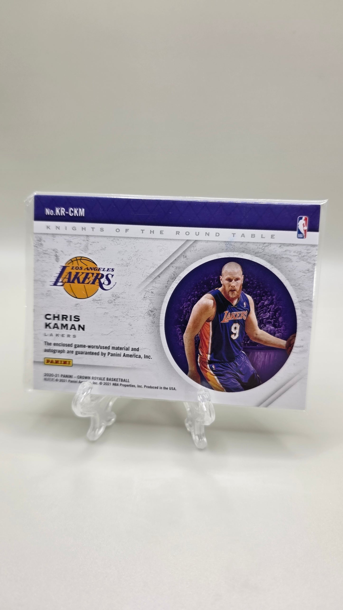 2020–21 Crown Royale Knights of the Round Table Chris Kaman Patch Auto #/99 Card CR-CKM