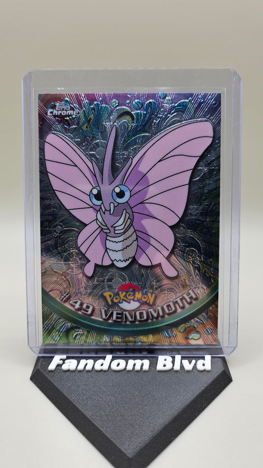 Venomoth Topps Chrome #49 2000 Pokemon TV Animation Series Card