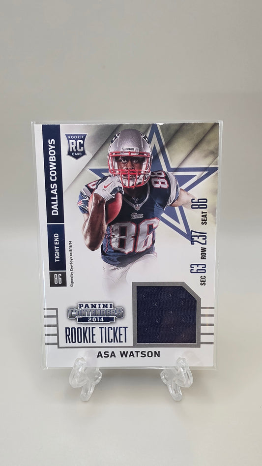 2014 Contenders Asa Watson Rookie Ticket Swatch #RTS-5